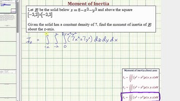 Find the Moment of Inertia about the z-axis of a Solid Using Triple Integrals