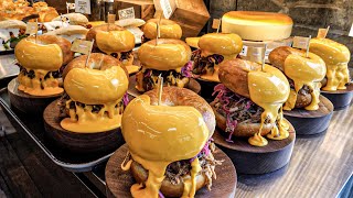 Cómo hacer deliciosos sándwiches de queso hechos a mano - Comida callejera coreana