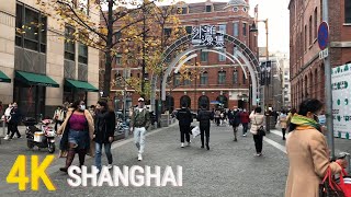 4K Shanghai 2022 City Walk  Weekend Street Market 20212022 Christmas New Year  Street Walker