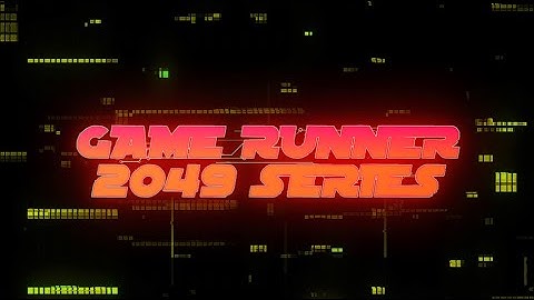"GAME RUNNER 2049" ANIMATED STREAM INTERMISSION BANNER SET TWITCH OVERLAY
