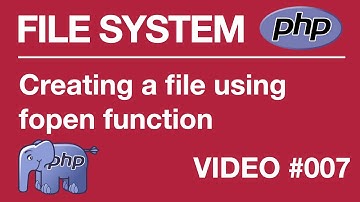 PHP | FILE SYSTEM | BEGINNER | Creating | fopen #007 // Tips from a Self Taught Developer