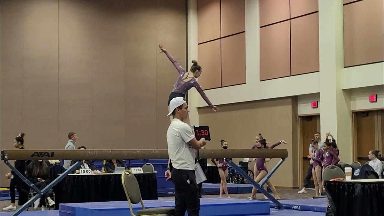 Palm Springs Gymnastics Cup 2023 level 7 beam 9.150 YouTube