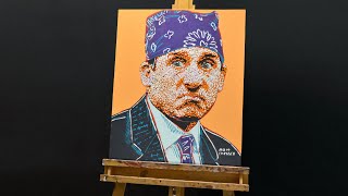 Painting Prison Mike In Pop Art