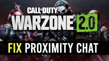 How to Fix Proximity Chat Not Working | Warzone 2/DMZ | 100% Working