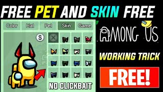 HOW TO GET FREE SKIN AND PET IN AMONG US : AMONG US  PET AND SKIN फ्री में केसे ले screenshot 2