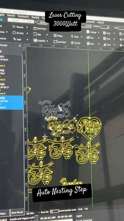 Laser Machine Cutting | Auto Nesting | Technique Bodor Laser #bodorlaser  #lasercutting #nesting