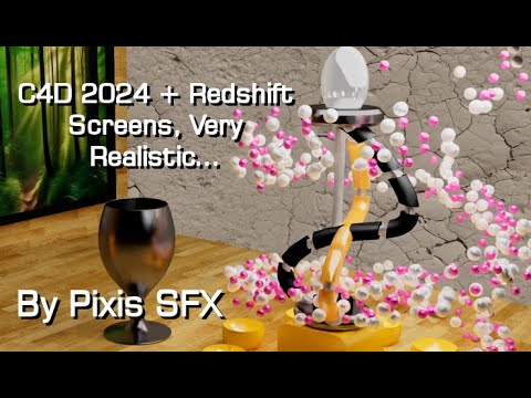 Cinema 4D 2024 + Redshift Screens - Very Realistic!. By Pixis SFX - YouTube