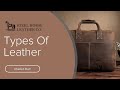 Types of leather  steel horse leather