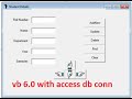 How to Connect Microsoft Access Database with Visual Basic 6.0 (vb 6.0 database connection)