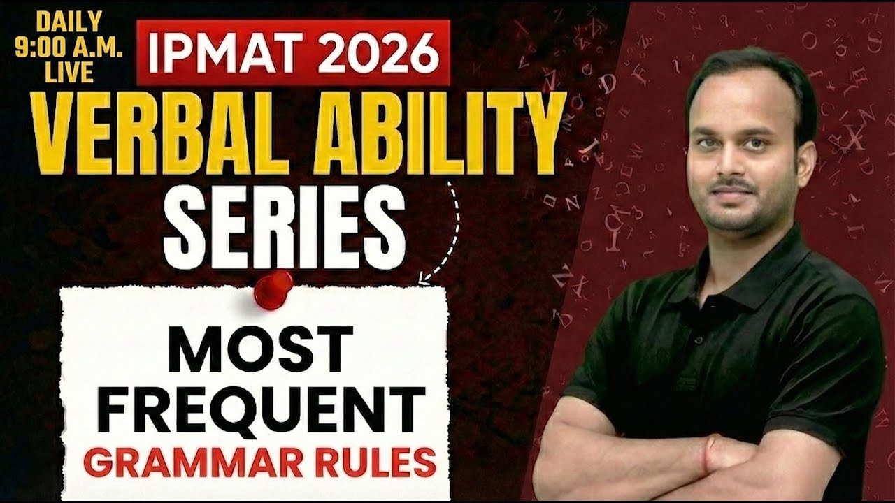 Most Repeated Grammar Rules in IPMAT 😳 | Verbal Ability Series By Sanjeev Sir