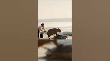 tạo video bằng công nghệ AI VEO 3 | Bà cô và Capybara giải cứu rùa biển|