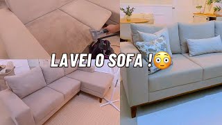 COMO EU FAÇO PARA LAVAR E LIMPAR O SOFÁ EM CASA FÁCIL E RAPIDO!