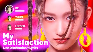 IVE - My Satisfaction (Line Distribution + Lyrics Karaoke) PATREON REQUESTED