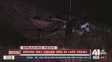 Deadly wrong-way crash closes I-435 east at Woodland