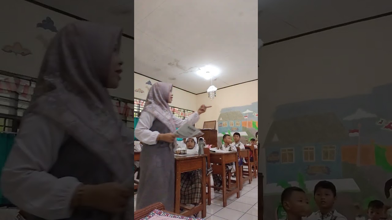 Mengisi Kelas yang kosong karena Wali kelas 3 ny berhalangan hadir #sekolah #sekolahdasar 