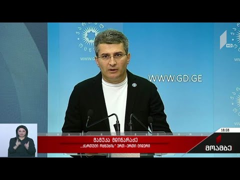 მამუკა მდინარაძის განცხადება