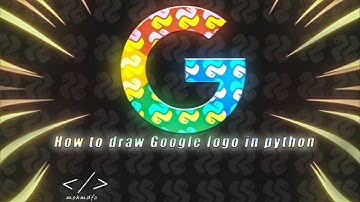 How to draw google logo in python