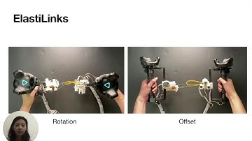 ElastiLinks: Force Feedback between VR Controllers with Dynamic Points of Application of Force