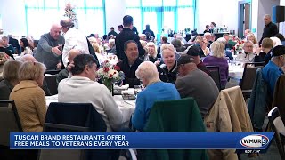 Tuscan Brand restaurants offer free meals to veterans every year