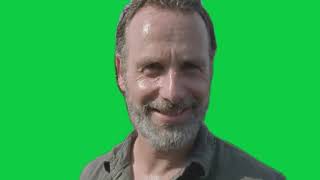 Rick Grimes Smiles The Walking Dead Green Screen