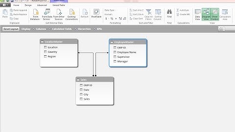 Data Modeling: Create Relationship in Power Pivot