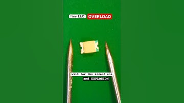 Tiny smd LED Overload With Too Much Power #arduino #explosion #overload #electrician #led #smd #pcb