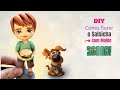 DIY Salsicha Baby com MOLDE em Biscuit -  filme Scooby Doo - MODELANDO Q POSKET BABY