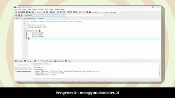 MEMBUAT PROGRAM C++ DENGAN MENGGUNAKAN STRUCT