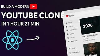Create YouTube Clone Using React JS | Build Complete Website Like YouTube In React JS 2026