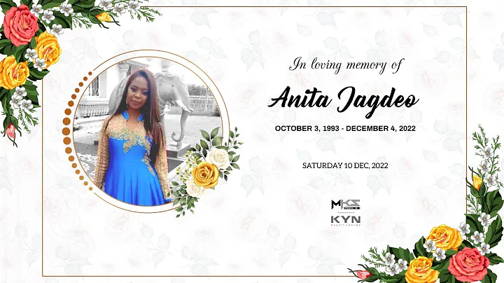 Celebrating the Life of Anita Jagdeo - Funeral Ceremony