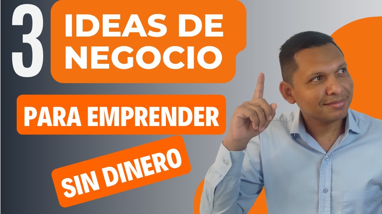 3 IDEAS 💡 de Negocio para Emprender sin Dinero - David Puro - YouTube