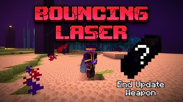 Ricocheting Laser Weapon! (End Update Project) Minecraft Bedrock Command Tutorial!