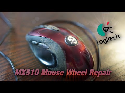 Logitech MX510 Mouse Wheel Repair and Cleaning