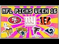 NFL Week 16 - Picks against the spread, Likes and Avoids ...