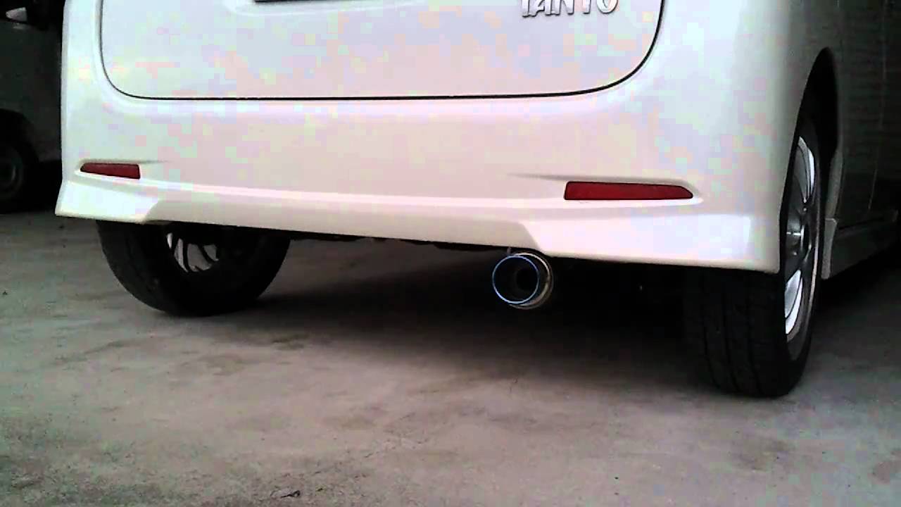 タントカスタム DBA-L375S N/A 柿本 改 GT-box 06&S 排気音（装着1日目