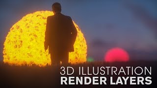 3D Illustration - Render Layers
