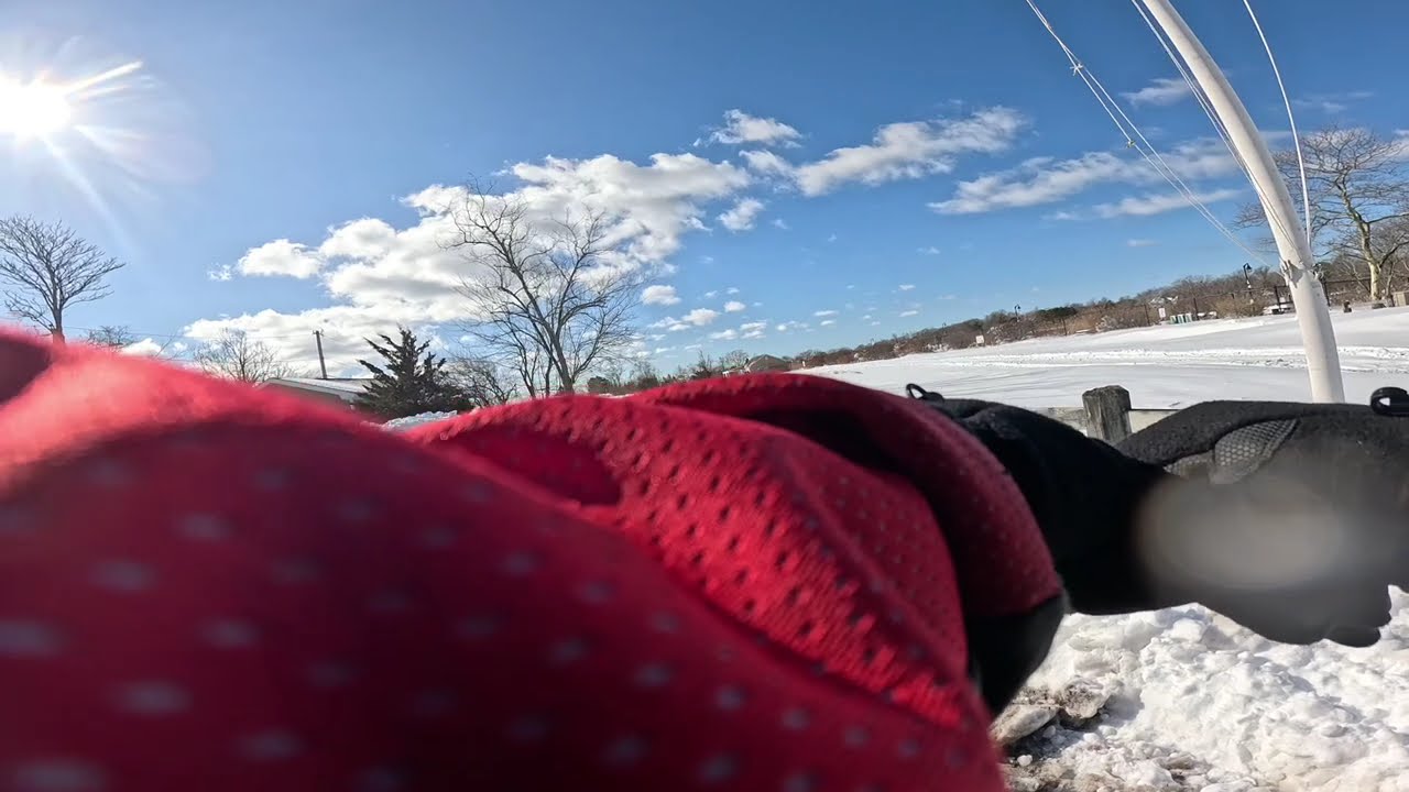 Bicycle ride February 24,2026 South Jamesport NY after winter storm Hernando