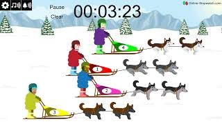 8 Minute Christmas Dog Race Timer