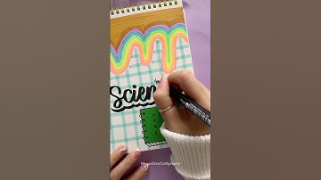 Front Page Idea: Science 🌈 #shorts #nhuandaocalligraphy #frontpage