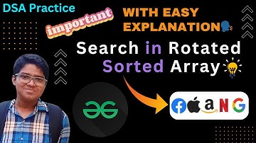 Search in Rotated Sorted Array | gfg potd today | GFG POTD: 8 July | GFG Problem of the day #day101