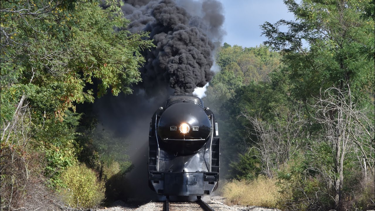Chasing N&W 611 along the Buckingham Branch from Goshen to Staunton, VA! 9/28/25