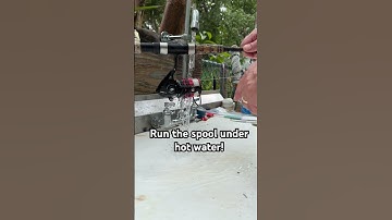 Ontdoe je van lijnverdraaiing met heet water #vissen #monofilament #hengel