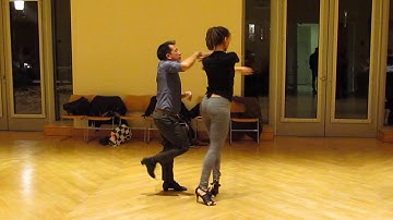 Salsa On2 Intermediate Turn Pattern by Sergio and Sheena #46