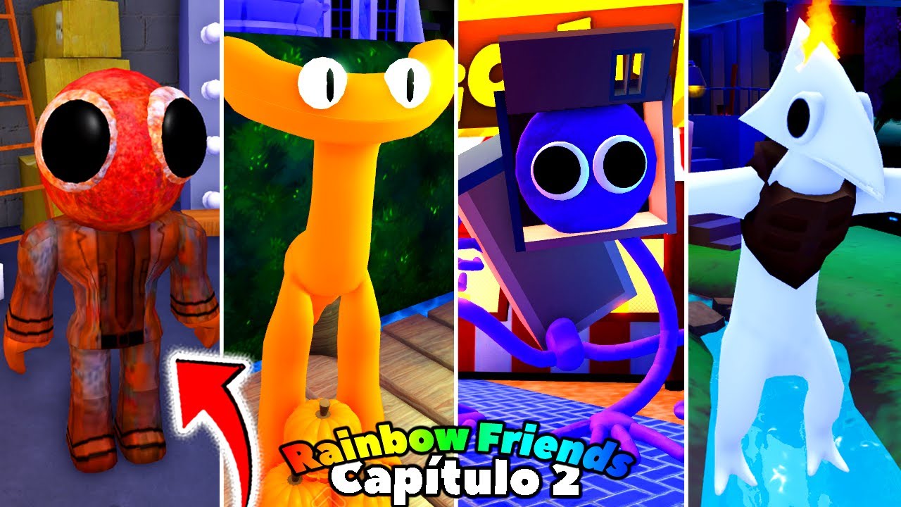 O que são os RAINBOW FRIENDS! História dos Amigos Coloridos do ROBLOX! São  Experimentos? TEORIA! 