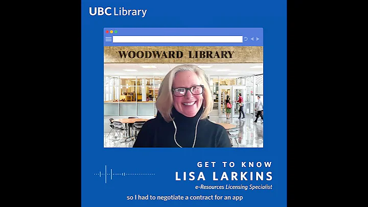 Meet Lisa Larkins, e-Resources Licensing Specialis...