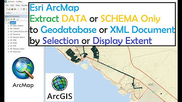 ArcMap Extract DATA or SCHEMA to Geodatabase or XML document by Selection or display extent