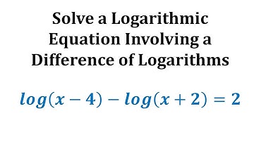 Ex:  Solve a Logarithmic Equation With a Difference - Linear