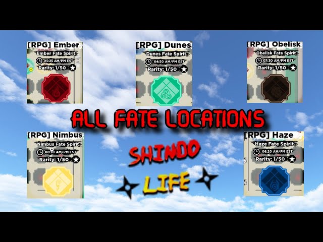 SHINDO LIFE) Nimbus Fate Spirit Spawn Location + Showcase! Shinobi Life 2 