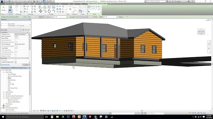 Revit - Slab on Foundation Floor with Foundation Wall and Footings