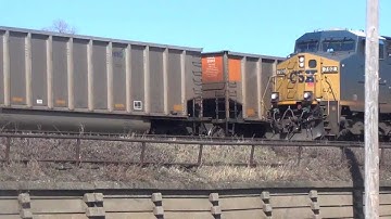 Short CSX Mixed Freight Train